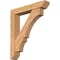 Ekena Millwork Balboa Slat Smooth Bracket w/ Offset Brace, Western Red Cedar, 7 1/2"W x 42"D x 48"H BKT0806X42X48BOA06SWR - alternate 1